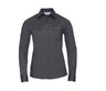 RUSSELL COLLECTION LADIES' LONG SLEEVE CLASSIC POLYCOTTON POPLIN SHIRT