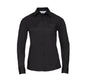 RUSSELL COLLECTION LADIES' LONG SLEEVE CLASSIC POLYCOTTON POPLIN SHIRT