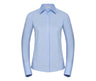 RUSSELL COLLECTION LADIES' LONG SLEEVE FITTED ULTIMATE STRETCH SHIRT