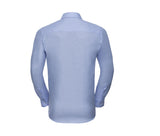 RUSSELL COLLECTION MEN'S LONG SLEEVE TAILORED OXFORD SHIRT