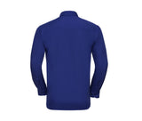 RUSSELL COLLECTION MEN'S LONG SLEEVE CLASSIC POLYCOTTON POPLIN SHIRT