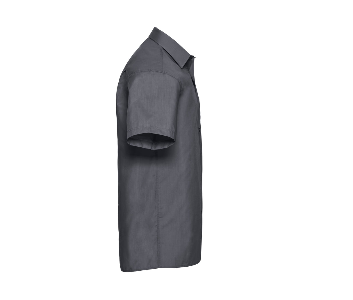 RUSSELL COLLECTION MEN'S SHORT SLEEVE CLASSIC POLYCOTTON POPLIN SHIRT