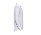 RUSSELL COLLECTION MEN'S LONG SLEEVE FITTED STRETCH SHIRT