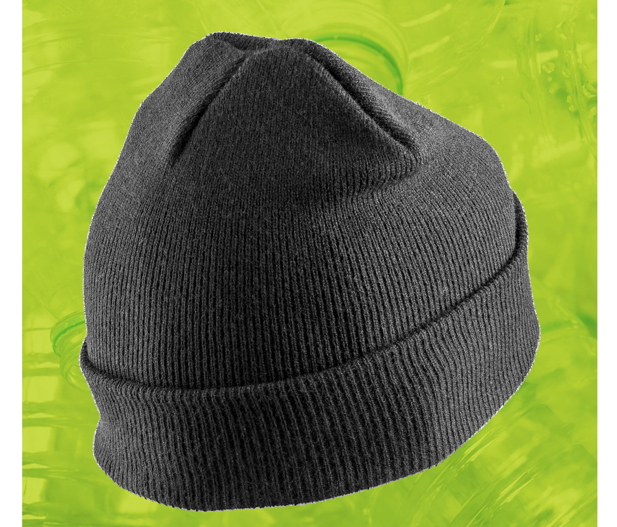 RECYCLED DOUBLE KNIT PRINTER BEANIE