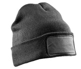 RECYCLED DOUBLE KNIT PRINTER BEANIE