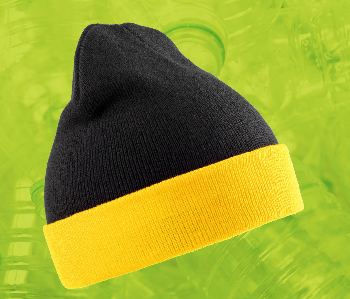 RESULT RECYCLED BLACK COMPASS BEANIE
