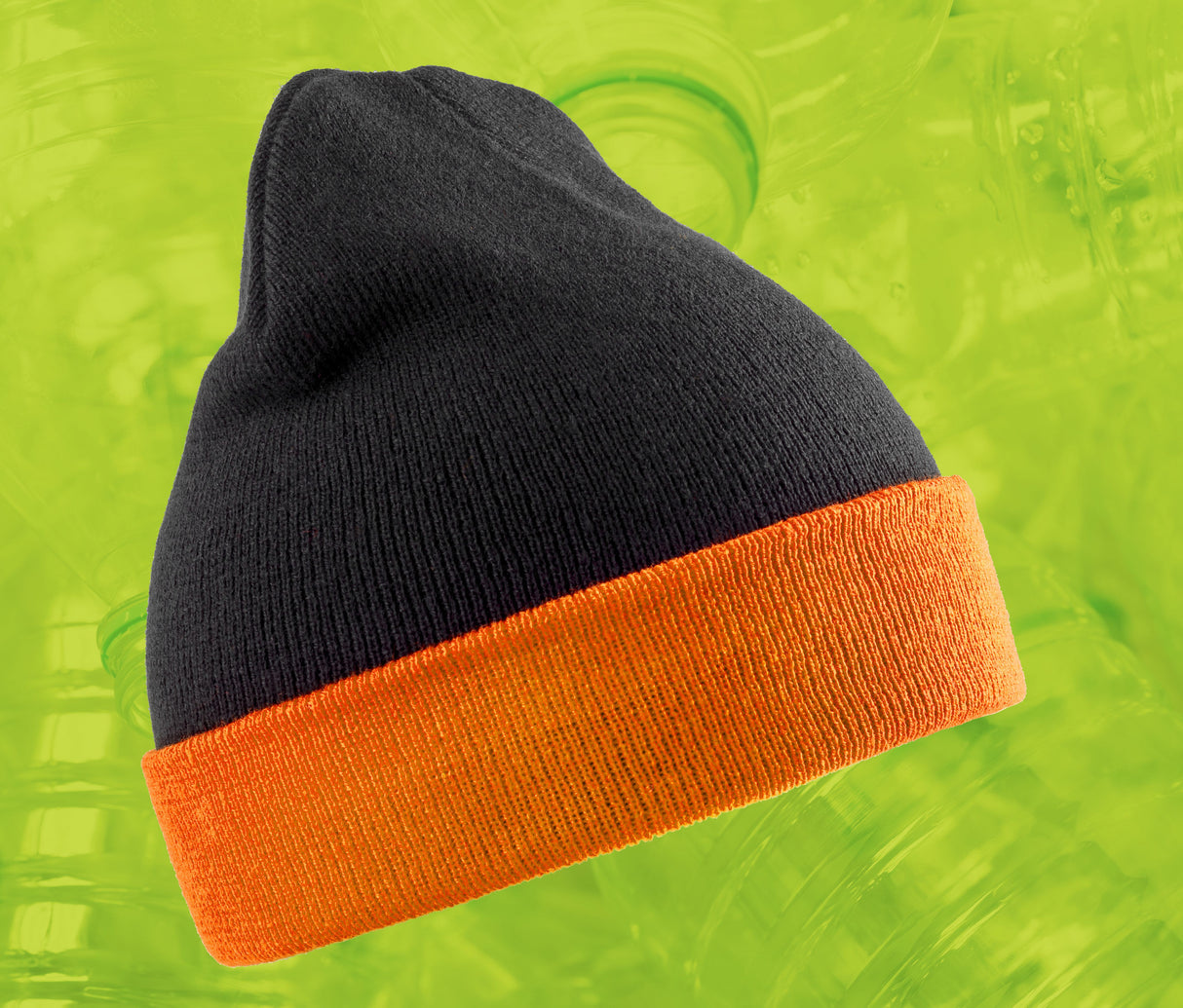 RESULT RECYCLED BLACK COMPASS BEANIE