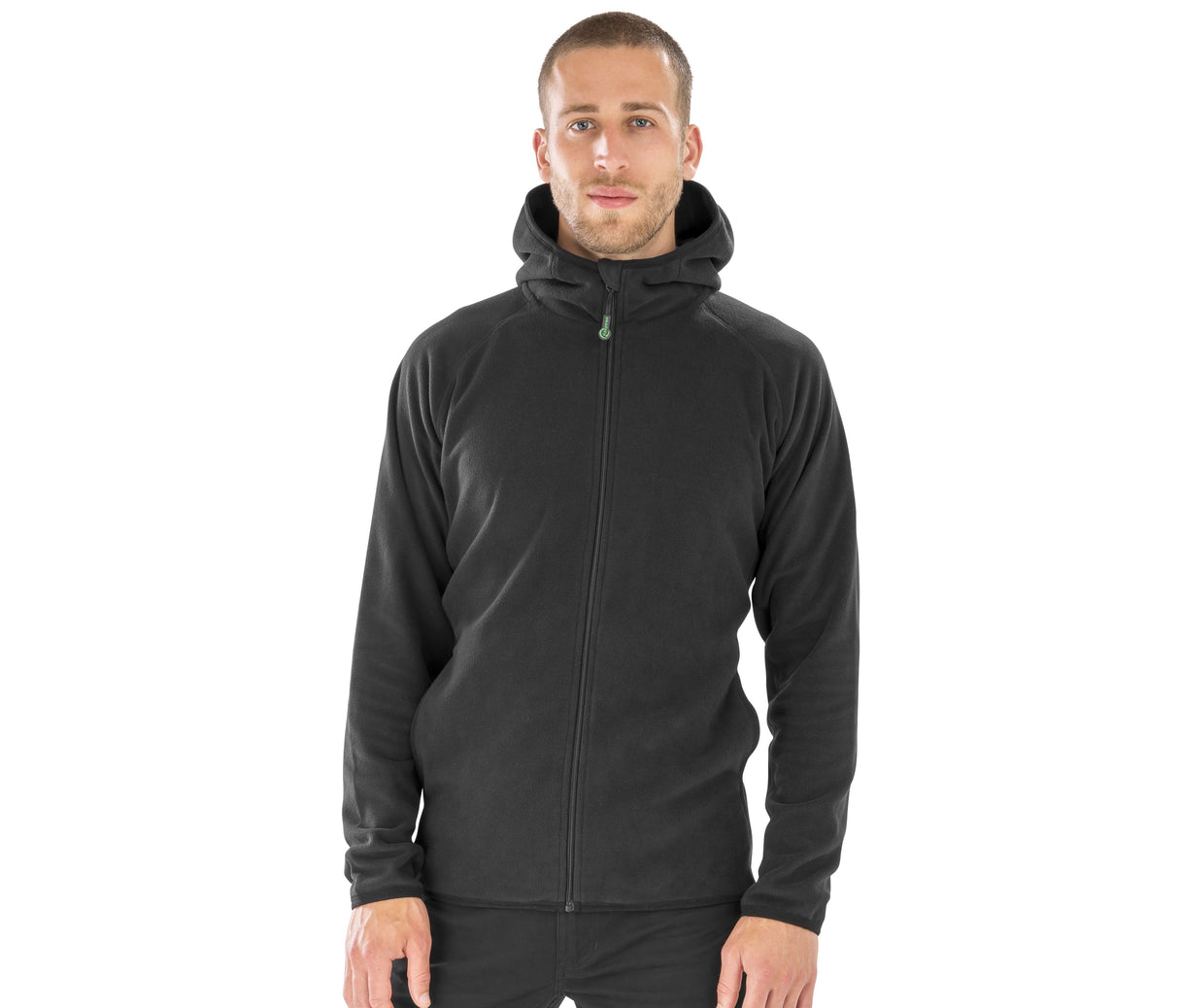 RESULT HOODED RECYCLED MICROFLEECE JACKET