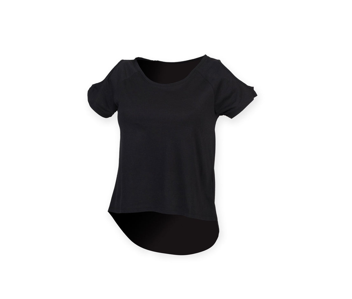 T SHIRT WITH DROP TAIL