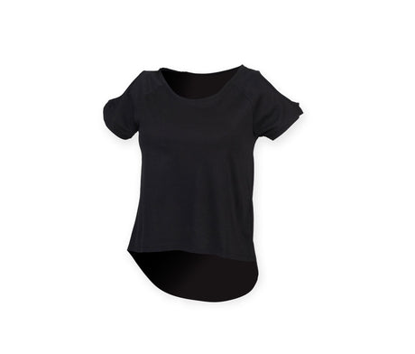 T SHIRT WITH DROP TAIL