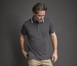 TEE JAYS LUXURY STRIPE STRETCH POLO