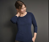 TEE JAYS WOMENS STRETCH 3/4 SLEEVE TEE
