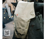 Multi-pocket stretch trousers