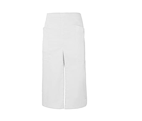 Lange Schürze mit Schlitz und Taschen