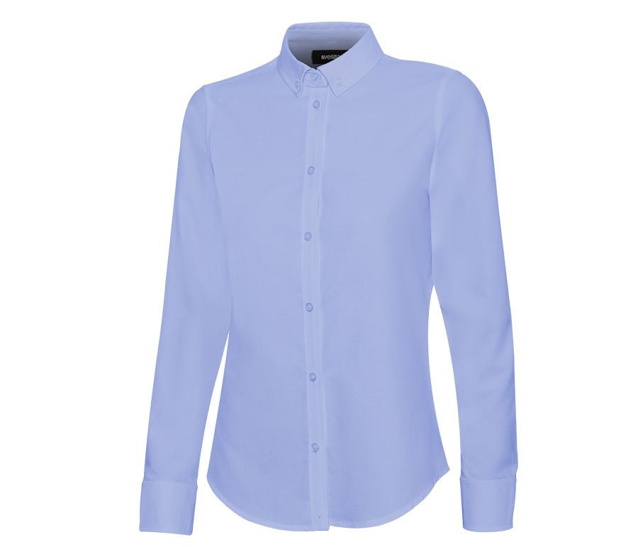 VELILLA WOMEN'S LONG-SLEEVE STRETCH OXFORD SHIRT