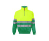 VELILLA TWO-TONE HIGH VISIBILITY ZIP SWEATSHIRT